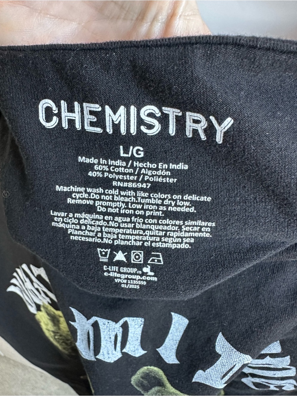 Chemistry T Shirt Grizzly Bears What am I Doing With My Life Novelty T-shirt LG - Picture 3 of 3